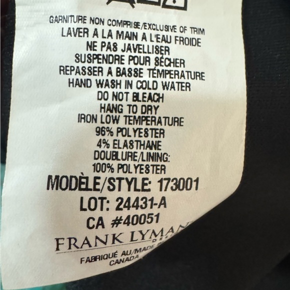 Frank Lyman Design Black Vneck Dress Size 10 NWT Brand New - Picture 12 of 12